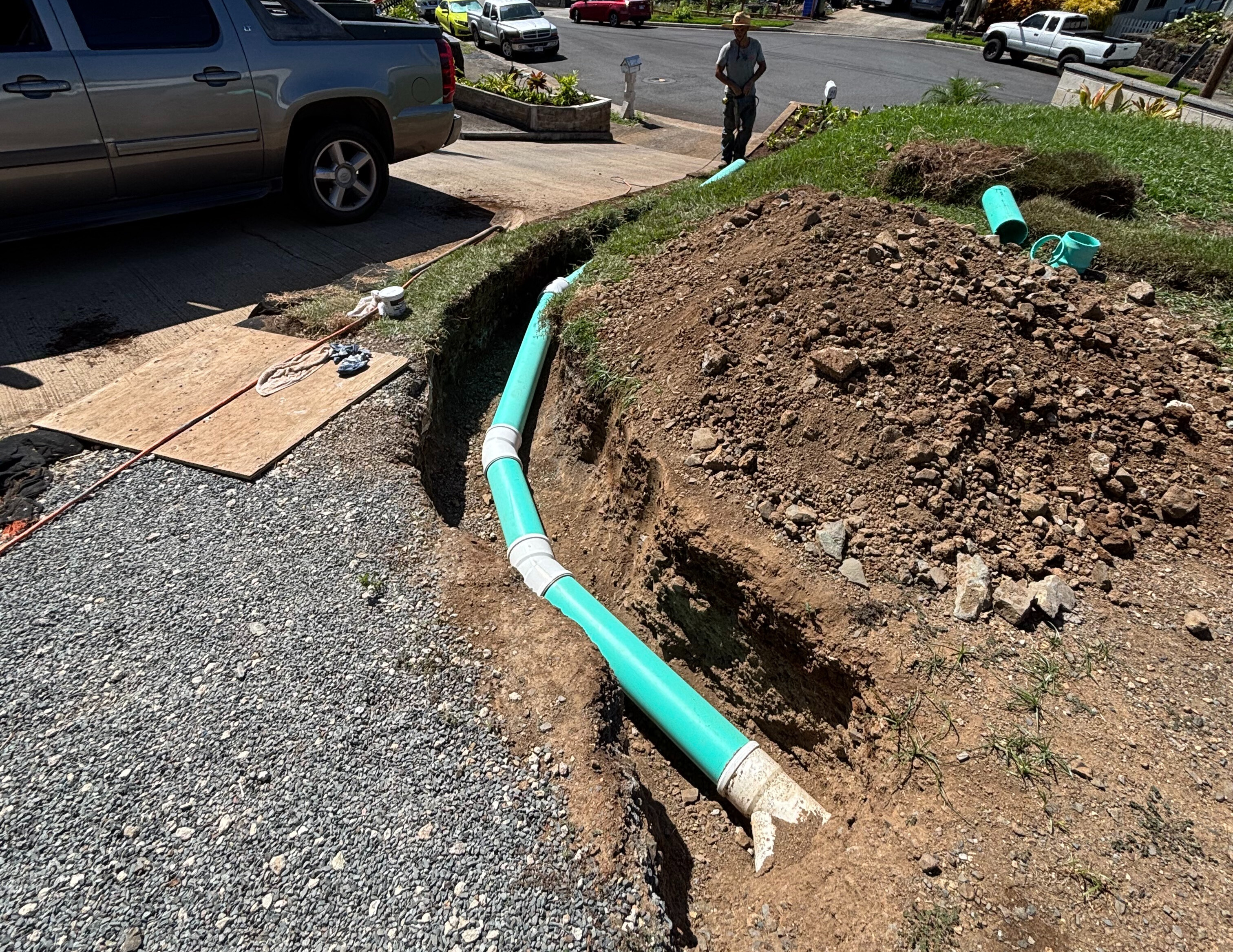 Drain Installation in Keolu Hills